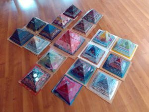 Orgonite pyramids 24 cm Kheops