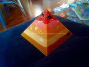 Lemuria Dream 17 cm pyramid orgonite 002