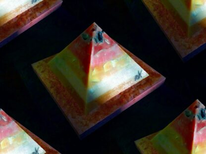 Lemuria Dream 17 cm pyramid orgonite 002